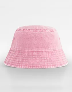 Beechfield Vintage kinder vissershoed in Vintage Dusky Pink, voorkant