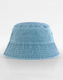 Beechfield Vintage kinder vissershoed in Vintage Light Blue, voorkant