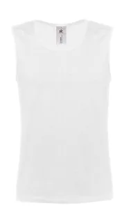 B&C Athletic tank top in White, voorkant