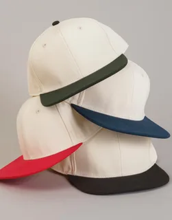 Beechfield 6-panel pet met platte klep en contrast – foto 3