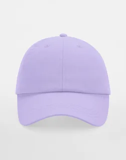 Beechfield 6-panel dad cap voor kinderen, low profile in Lavender, voorkant