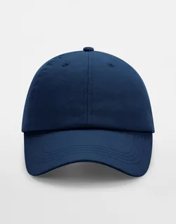 Beechfield 6-panel dad cap voor kinderen, low profile in Navy, voorkant