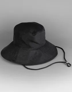 Beechfield Zonnehoed met brede rand in Black, voorkant