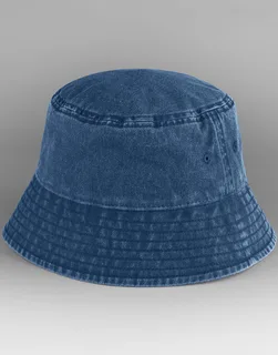 Beechfield Vintage vissershoed in Vintage Denim, voorkant