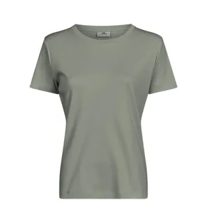 Tee Jays Women's Pima cotton T-shirt in Sage, voorkant