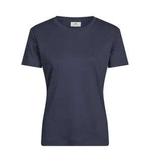 Tee Jays Women's Pima cotton T-shirt in Navy, voorkant
