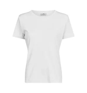 Tee Jays Women's Pima cotton T-shirt in White, voorkant