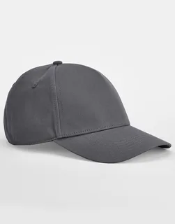 Beechfield EarthAware® klassieke 5-panel pet van biologisch katoen in Graphite Grey, voorkant