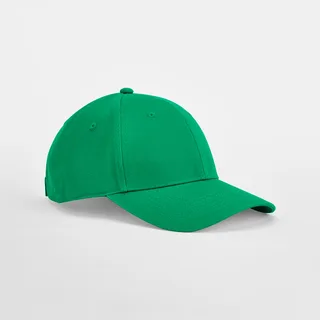 Beechfield EarthAware® klassieke 6-panel kinderpet van biologisch katoen in Kelly Green, voorkant