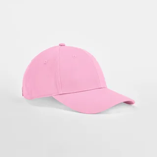 Beechfield EarthAware® klassieke 6-panel kinderpet van biologisch katoen in Classic Pink, voorkant