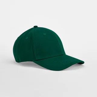 Beechfield EarthAware® klassieke 6-panel pet van biologisch katoen in Bottle Green, voorkant