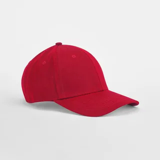 Beechfield EarthAware® klassieke 6-panel pet van biologisch katoen in Classic Red, voorkant