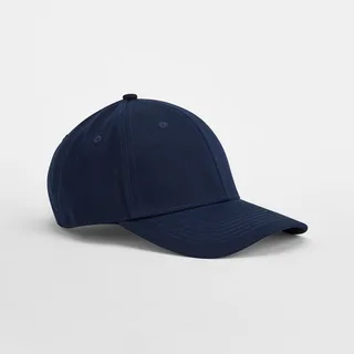 Beechfield EarthAware® klassieke 6-panel pet van biologisch katoen in French Navy, voorkant