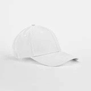 Beechfield EarthAware® klassieke 6-panel pet van biologisch katoen in White, voorkant