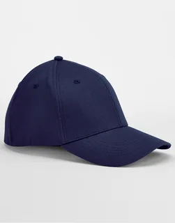 Beechfield EarthAware® organic cotton stretch cap in Oxford Navy, voorkant