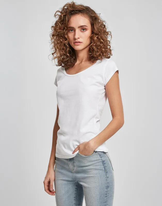 Build Your Brand Dames T-shirt met open rug