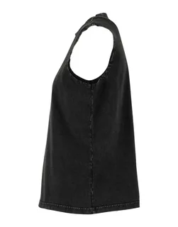 Build Your Brand Dames vintage gewassen mouwloos T-shirt – foto 7