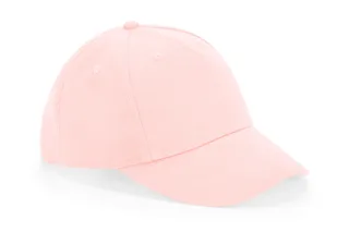 Beechfield 5 panels in Powder Pink, voorkant
