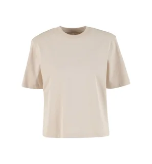 Build Your Brand Dames Sorona T-shirt met ruime pasvorm in Cloud, voorkant