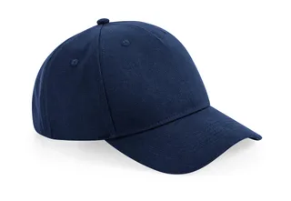 Beechfield Organic Cotton 5 Panel in Navy, voorkant