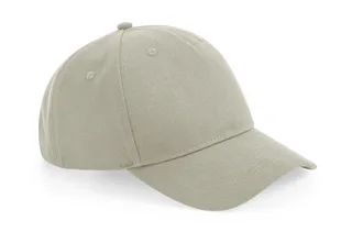 Beechfield Organic Cotton 5 Panel in Stone, voorkant