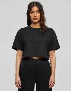 Build Your Brand Dames kort oversized T-shirt – foto 4