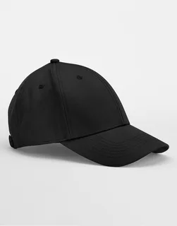 Beechfield EarthAware® 6-panel pet van biologisch canvas in Black, voorkant
