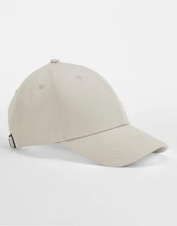 Beechfield EarthAware® 6-panel pet van biologisch canvas in Sand, voorkant