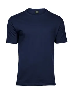 Tee Jays Heren zacht T-shirt in Navy, voorkant