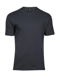 Tee Jays Heren zacht T-shirt in Dark Grey, voorkant