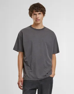 Build Your Brand Vintage zwaar T-shirt met ruime pasvorm – foto 2