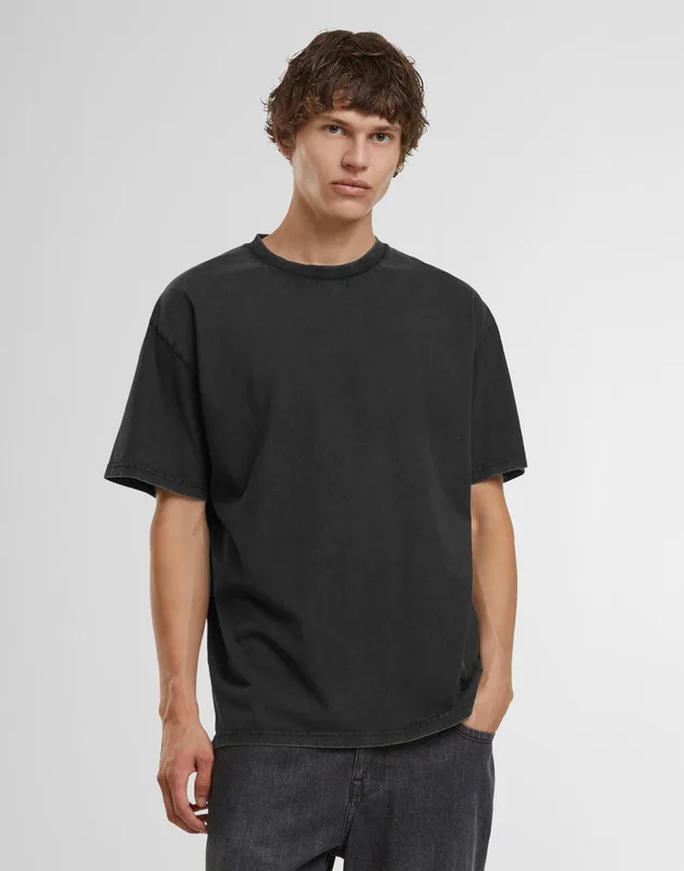 Build Your Brand Vintage zwaar T-shirt met ruime pasvorm