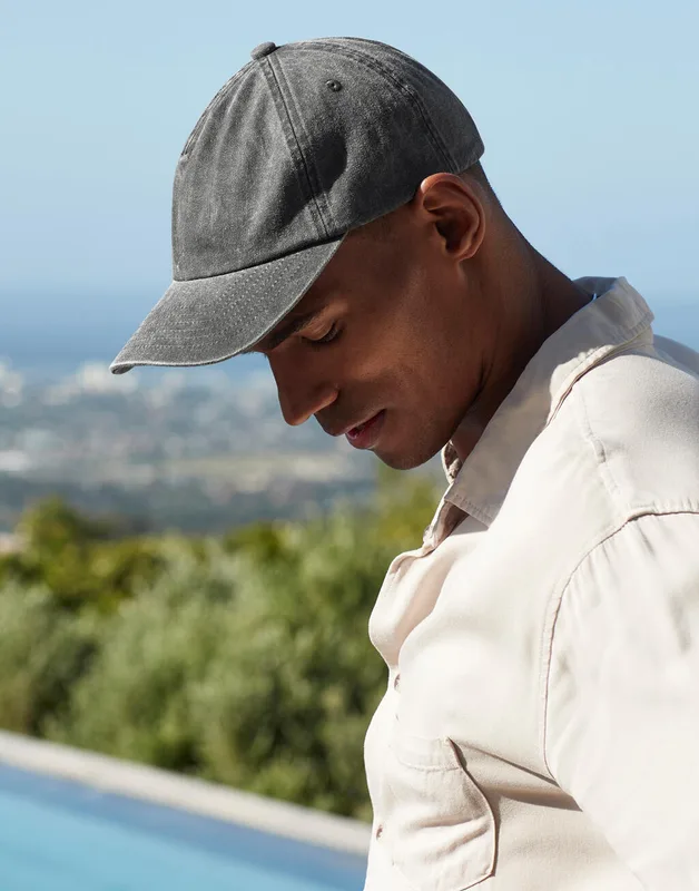 Beechfield Vintage 5-panel pet met ruime pasvorm