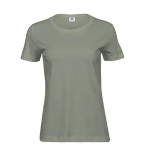 Tee Jays Women's soft T-shirt in Sage, voorkant