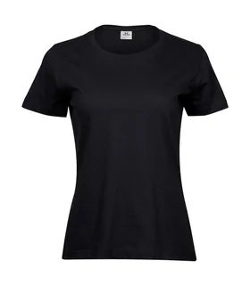 Tee Jays Women's soft T-shirt in Black, voorkant