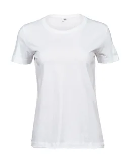 Tee Jays Women's soft T-shirt in White, voorkant