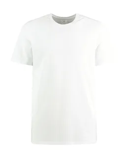 Kustom Kit Piqué T-shirt Superwash® 60°, regular fit in White, voorkant