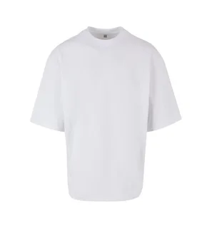 Build Your Brand Oversized T-shirt met wijde mouwen in White, voorkant