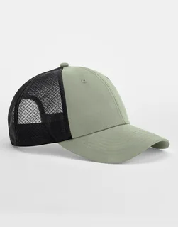 Beechfield Technical Mesh Trucker in Fresh Green/Black, voorkant