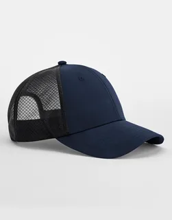 Beechfield Technical Mesh Trucker in Navy/Black, voorkant