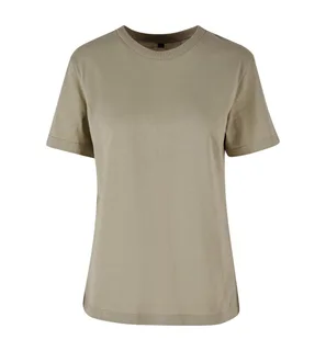 Build Your Brand Dames Everyday T-shirt in Pale Olive, voorkant