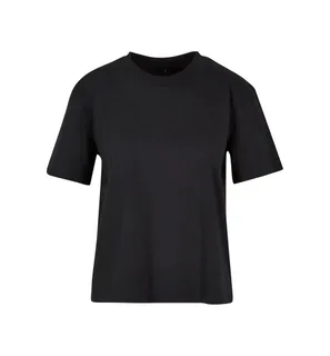 Build Your Brand Dames Everyday T-shirt in Black, voorkant