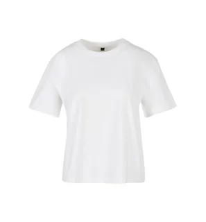 Build Your Brand Dames Everyday T-shirt in White, voorkant
