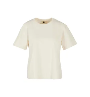 Build Your Brand Dames Everyday T-shirt in White Sand, voorkant