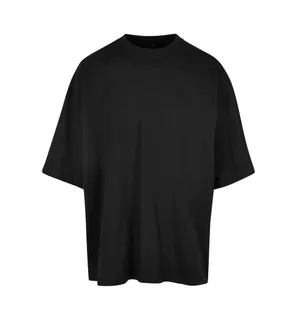 Build Your Brand Extra ruim T-shirt in Black, voorkant