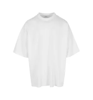 Build Your Brand Extra ruim T-shirt in White, voorkant
