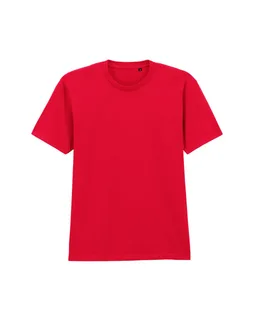Gildan Softstyle Midweight T-shirt zonder label, enzymgewassen in Red, voorkant