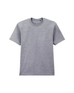 Gildan Softstyle Midweight T-shirt zonder label, enzymgewassen in Sport Grey (RS), voorkant