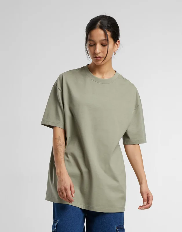 Build Your Brand Dames oversized boyfriend T-shirt