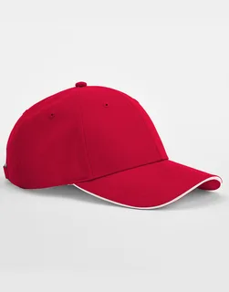 Beechfield Team Sports-Tech pet in Classic Red/White, voorkant